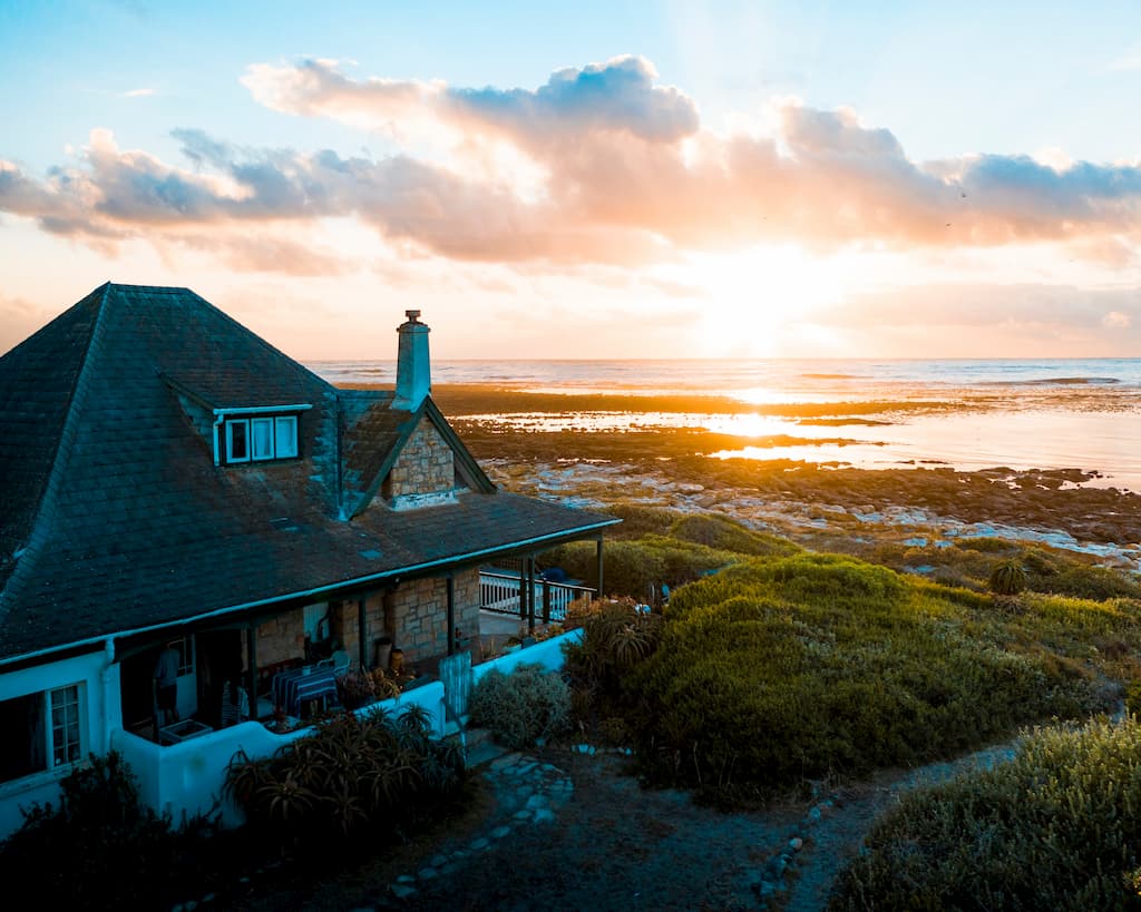 Rural home by seaside