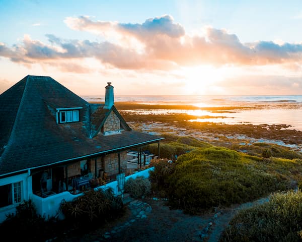 Rural home overlooking coast